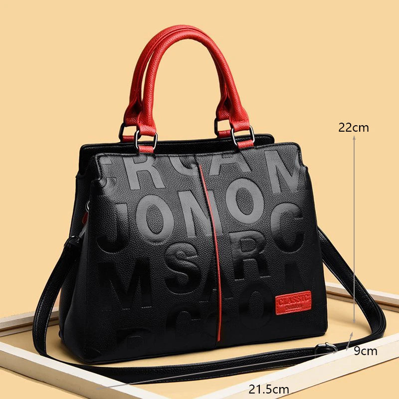 Noverlla™ Luxury Everyday Tote – Large Capacity PU Leather Crossbody Bag for Modern Women
