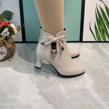 Noverlla™ Chic High Heel Boots – Stylish Women's Ankle Boots