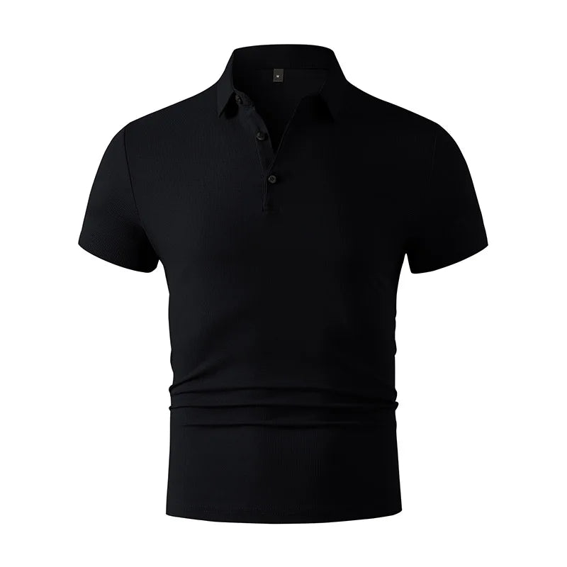 Noverlla™ Modern Casual Polo Shirt – Lightweight Breathable Summer Top for Men