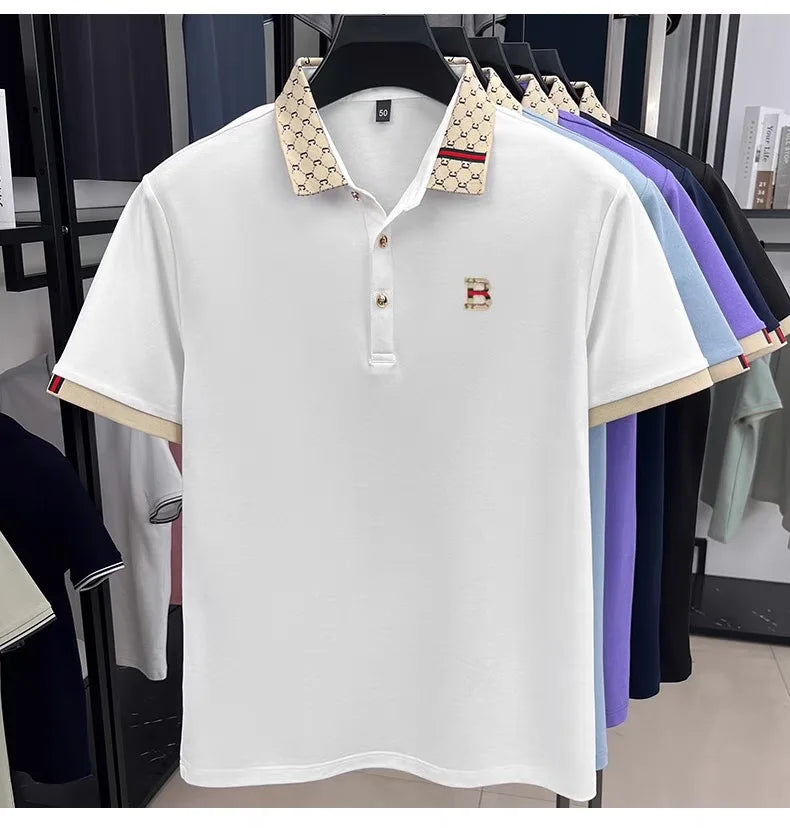 Noverlla Men's Fashion Polo Shirt – Premium Breathable Summer Casual Wear