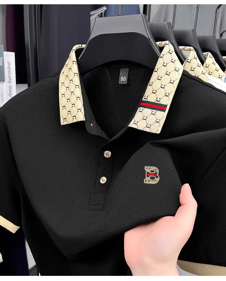 Noverlla Men's Fashion Polo Shirt – Premium Breathable Summer Casual Wear