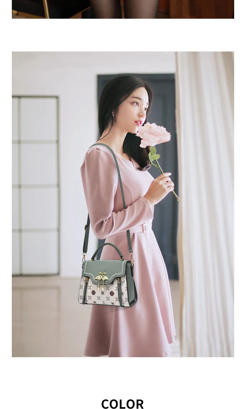 Elegant Designer Shoulder Bag for Women 2026 – Luxury Square Fashion Handbag