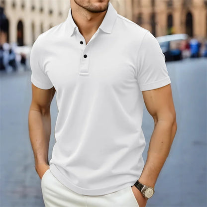 Noverlla™ Modern Casual Polo Shirt – Lightweight Breathable Summer Top for Men