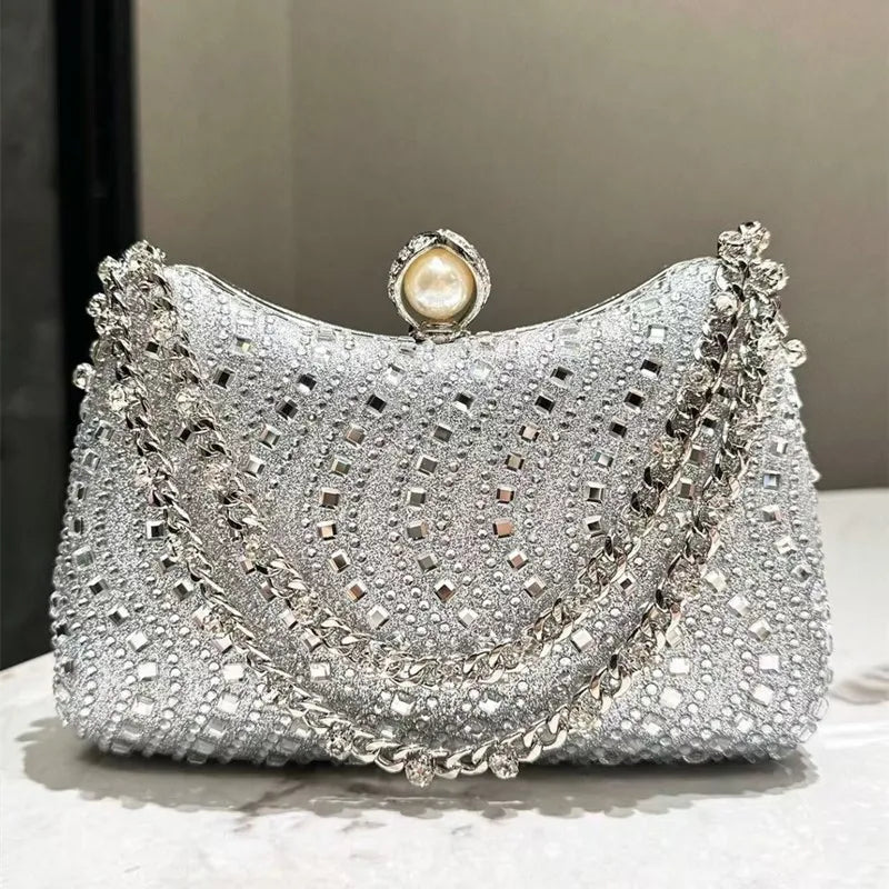 Noverlla™ Rhinestone Evening Clutch – Luxury Party & Wedding Shoulder Bag