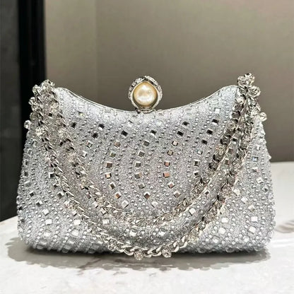 Noverlla™ Rhinestone Evening Clutch – Luxury Party & Wedding Shoulder Bag