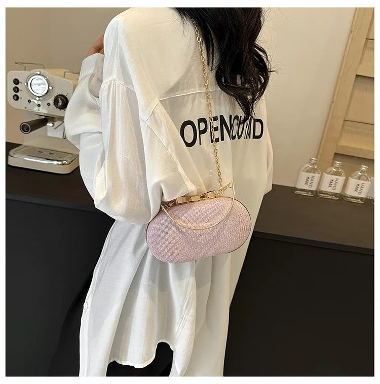Elegant Sequined Chain Evening Bag – Women’s Party Handbag