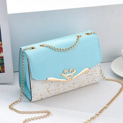 Luxury Sequin Chain Shoulder Bag for Women – Elegant Bow Fashion Handbag