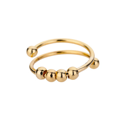 Noverlla™ Luxury Gold Stainless Steel Ring | Timeless Elegance for Women