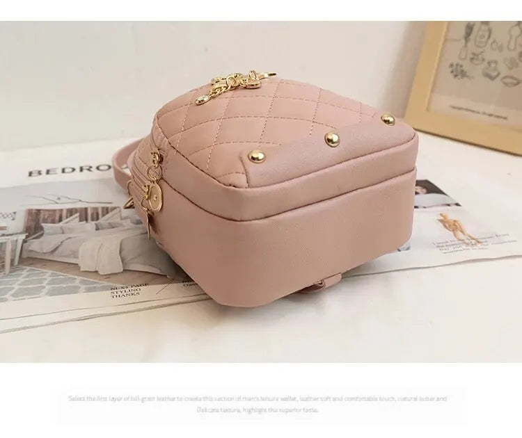 Stylish Women Mini Backpack – Trendy Casual Phone Bag for Daily Use