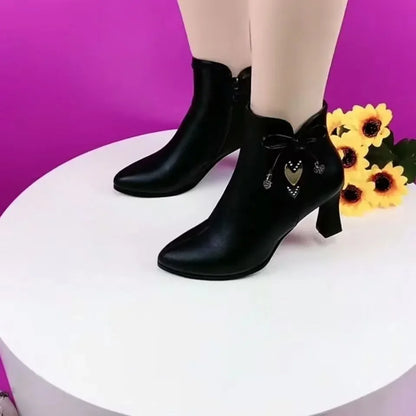 Noverlla™ Chic High Heel Boots – Stylish Women's Ankle Boots