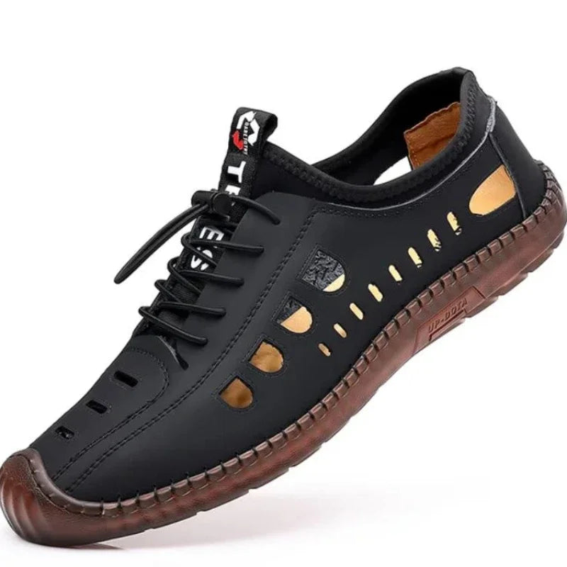Noverlla™ Men's Leather Sandals – Breathable Non-Slip Summer Outdoor Shoes