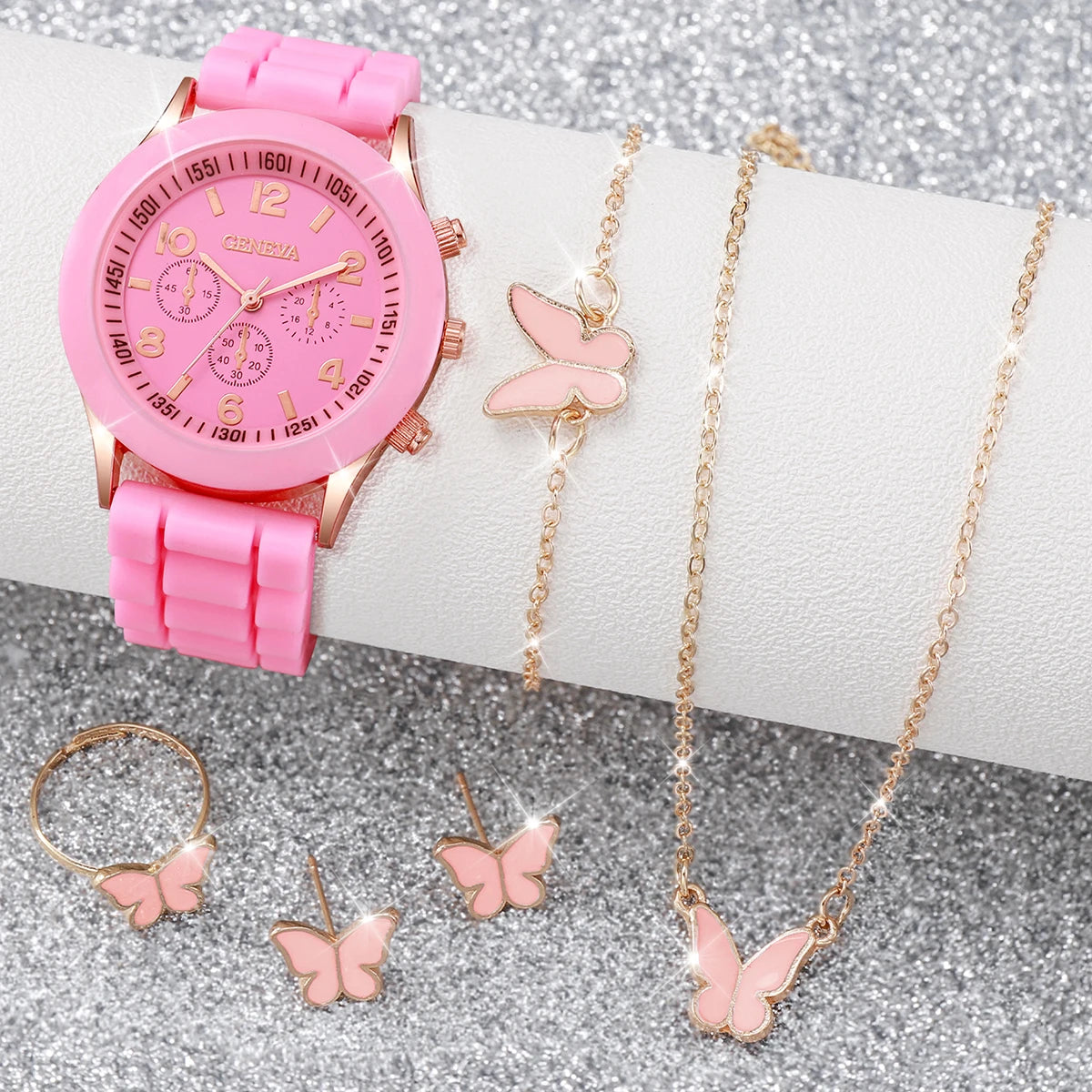Noverlla™ Elegant 6-Piece Watch & Jewelry Set – The Perfect Gift for Her ✨