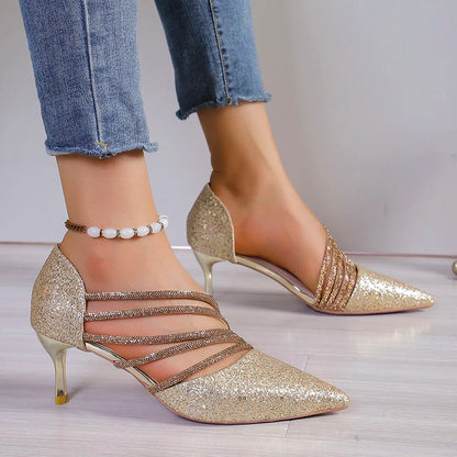 Elegant Women's Low Heel Suede Sandals – Soft Comfort Shoes for Everyday Style