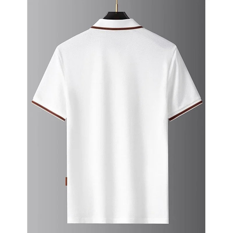 Noverlla™ Luxury Polo Shirt for Men – Elegant Short Sleeve Collared Tee