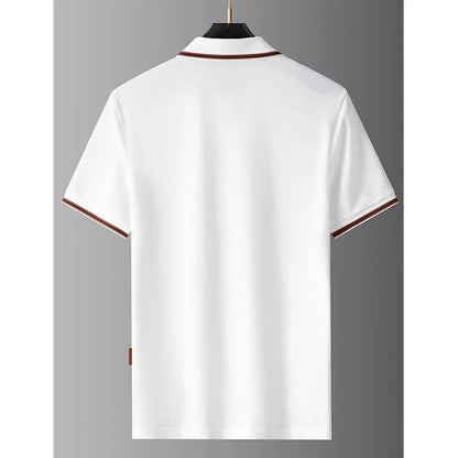 Noverlla™ Luxury Polo Shirt for Men – Elegant Short Sleeve Collared Tee