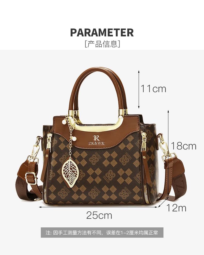 Noverlla™ Vintage PU Leather Crossbody Bag – Elegant Retro Shoulder Handbag for Women