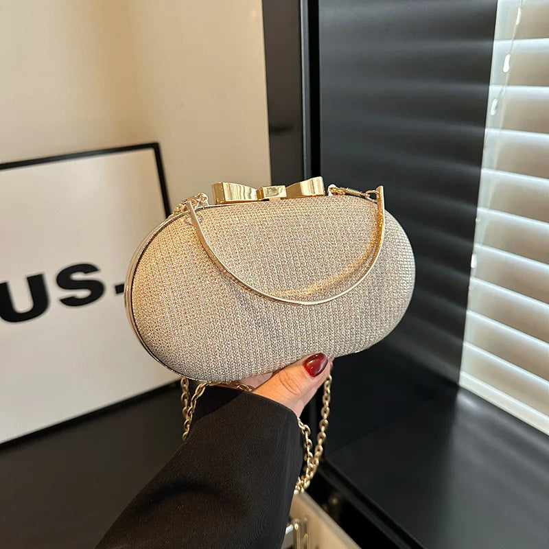 Elegant Sequined Chain Evening Bag – Women’s Party Handbag