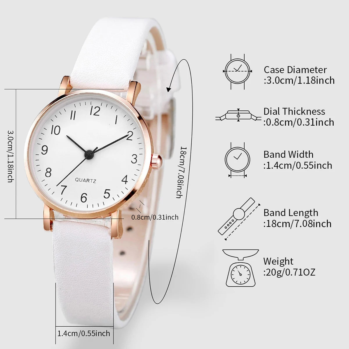 Luxury Women Quartz Watch Set 5/6PCS – Leather Band Diamond Fashion Watches