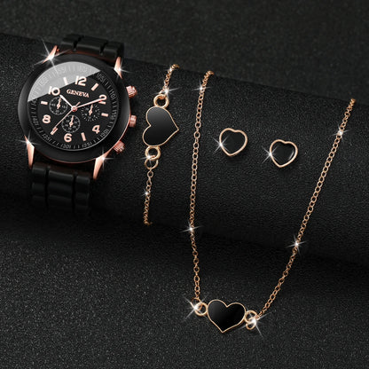 Noverlla™ Elegant 6-Piece Watch & Jewelry Set – The Perfect Gift for Her ✨