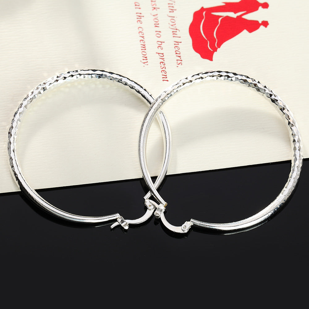 Noverlla™ Luxury 925 Sterling Silver Hoop Earrings | Timeless Everyday Elegance