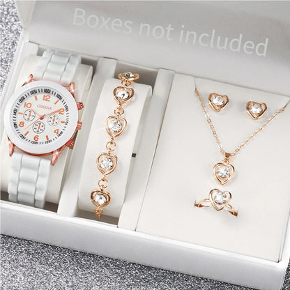 Noverlla™ Elegant 6-Piece Watch & Jewelry Set – The Perfect Gift for Her ✨