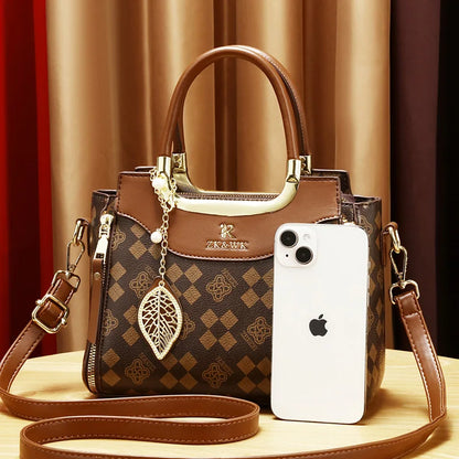 Noverlla™ Vintage PU Leather Crossbody Bag – Elegant Retro Shoulder Handbag for Women