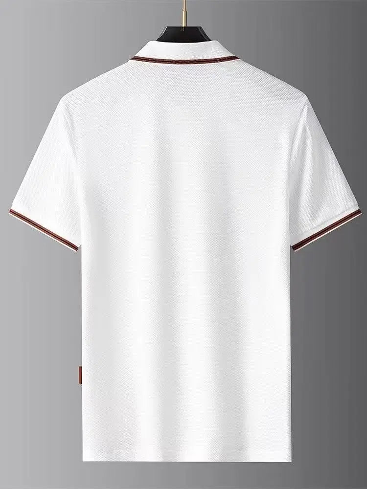 Noverlla™ Luxury Polo Shirt for Men – Elegant Short Sleeve Collared Tee