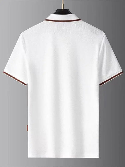 Noverlla™ Luxury Polo Shirt for Men – Elegant Short Sleeve Collared Tee