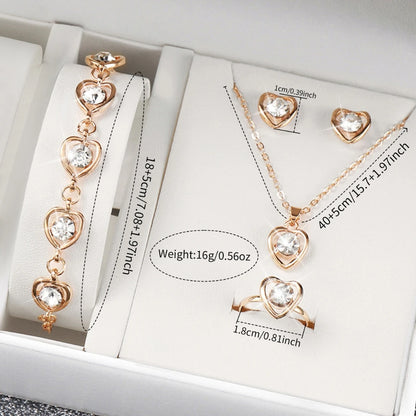 Noverlla™ Elegant 6-Piece Watch & Jewelry Set – The Perfect Gift for Her ✨