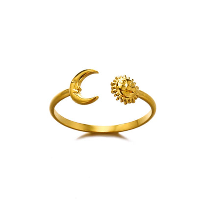 Noverlla™ Luxury Gold Stainless Steel Ring | Timeless Elegance for Women