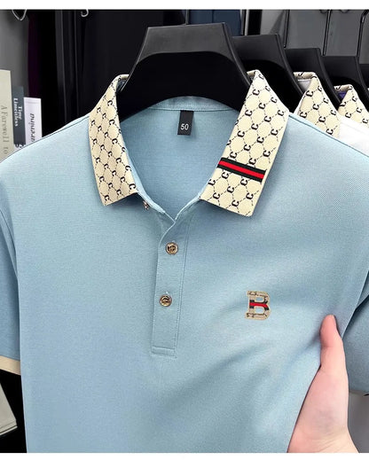 Noverlla Men's Fashion Polo Shirt – Premium Breathable Summer Casual Wear