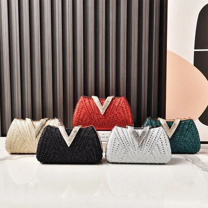 Diamond Rhinestone Shoulder & Crossbody Bag – Women Luxury Wedding Handbag