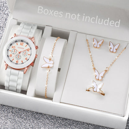 Noverlla™ Elegant 6-Piece Watch & Jewelry Set – The Perfect Gift for Her ✨
