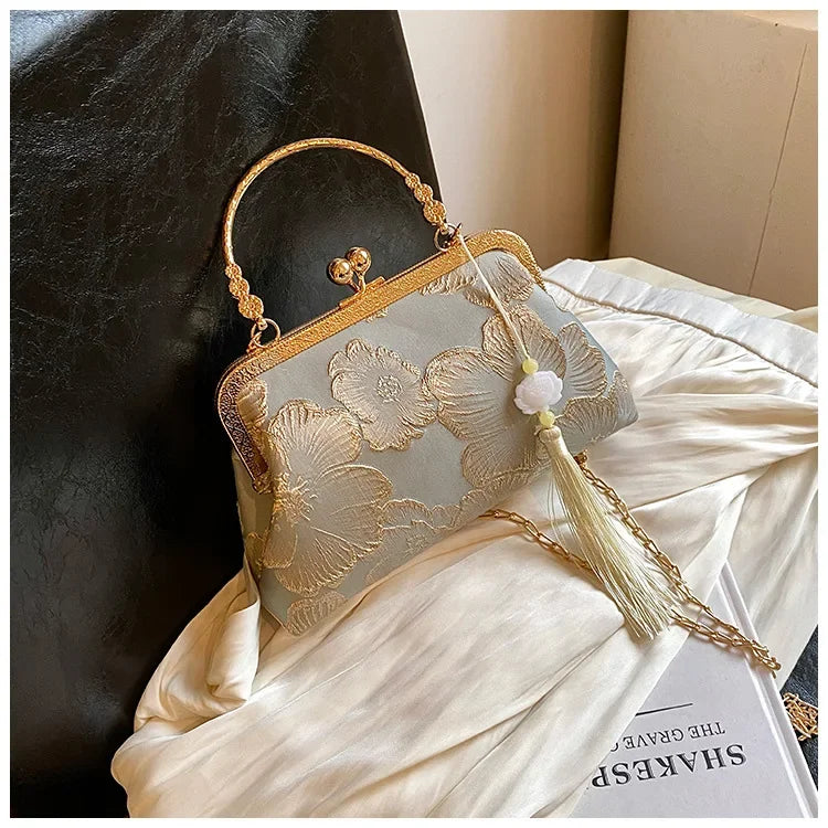Luxury Glitter Clutch Bag for Women – Evening Party & Wedding Handbag with Chain