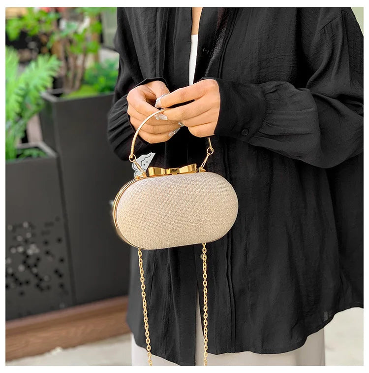 Elegant Sequined Chain Evening Bag – Women’s Party Handbag