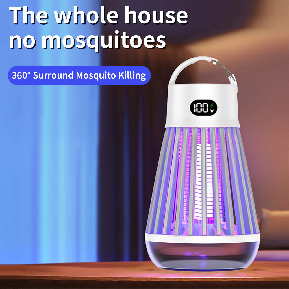 **Noverlla™ USB Rechargeable 2-in-1 Electric Mosquito Killer Lamp – Portable Indoor & Outdoor Bug Zapper**