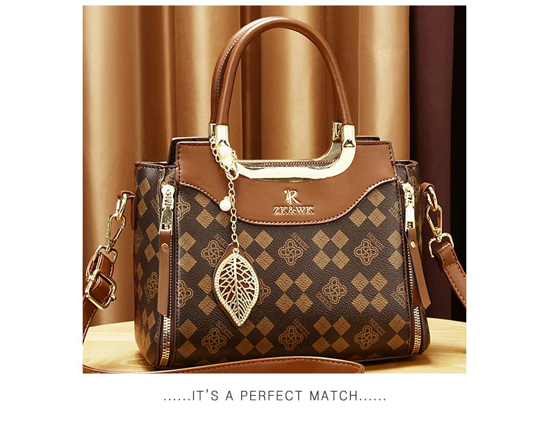 Noverlla™ Vintage PU Leather Crossbody Bag – Elegant Retro Shoulder Handbag for Women