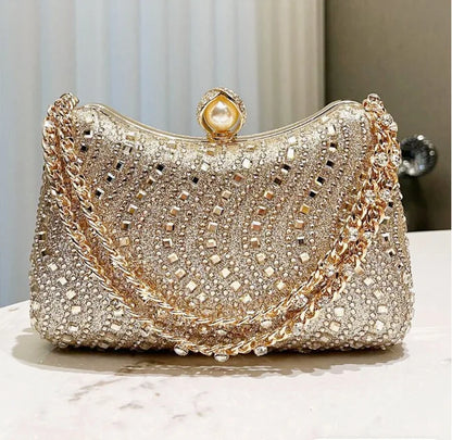 Noverlla™ Rhinestone Evening Clutch – Luxury Party & Wedding Shoulder Bag