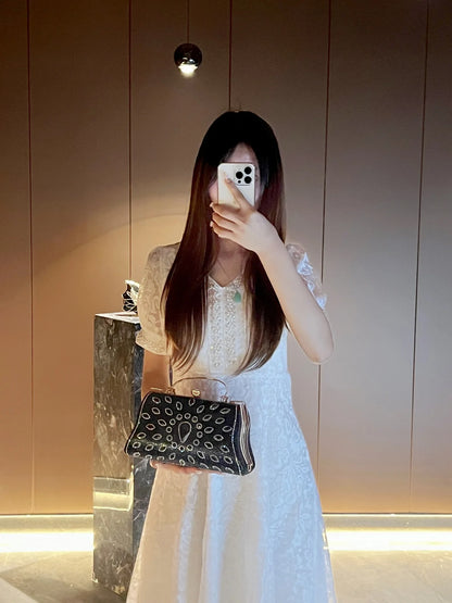 Noverlla Crystal Rhinestone Handbag – Elegant Chain Shoulder & Evening Bag