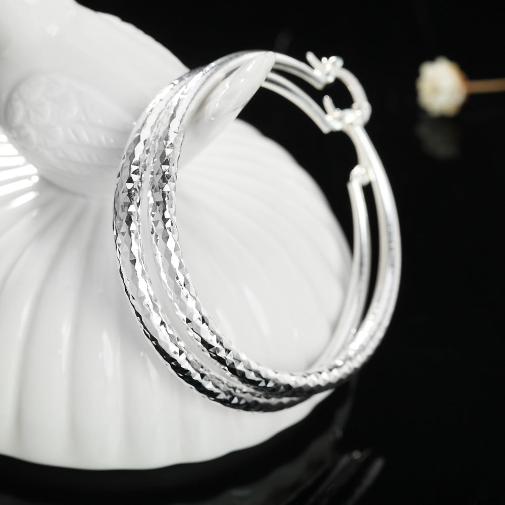Noverlla™ Luxury 925 Sterling Silver Hoop Earrings | Timeless Everyday Elegance