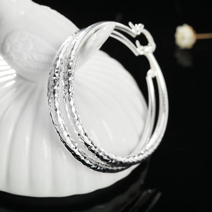 Noverlla™ Luxury 925 Sterling Silver Hoop Earrings | Timeless Everyday Elegance