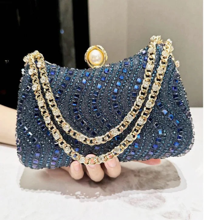 Noverlla™ Rhinestone Evening Clutch – Luxury Party & Wedding Shoulder Bag