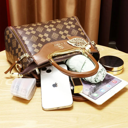 Noverlla™ Vintage PU Leather Crossbody Bag – Elegant Retro Shoulder Handbag for Women