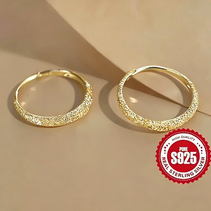 Silver Star Circle Earrings for Women – Sparkling Fashion Jewelry Gift