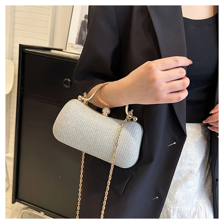 Noverlla Rhinestone Evening Clutch – Luxury Mini Chain Party Bag