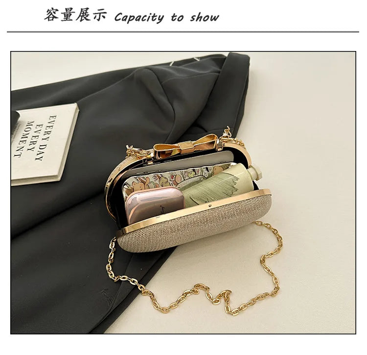 Elegant Sequined Chain Evening Bag – Women’s Party Handbag