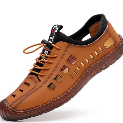 Noverlla™ Men's Leather Sandals – Breathable Non-Slip Summer Outdoor Shoes