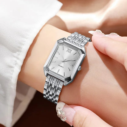 Noverlla™ Elegant Women's Rhinestone Watch & Jewelry Set | 5-Piece Quartz Gift Collection