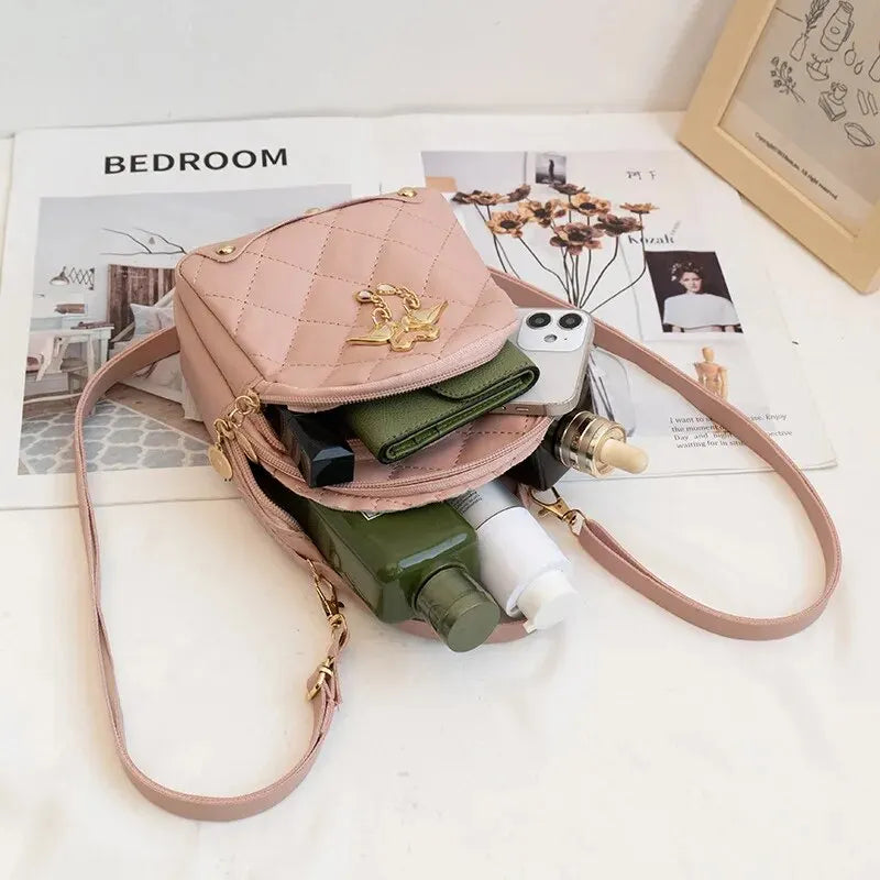 Stylish Women Mini Backpack – Trendy Casual Phone Bag for Daily Use