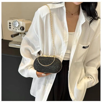 Elegant Sequined Chain Evening Bag – Women’s Party Handbag